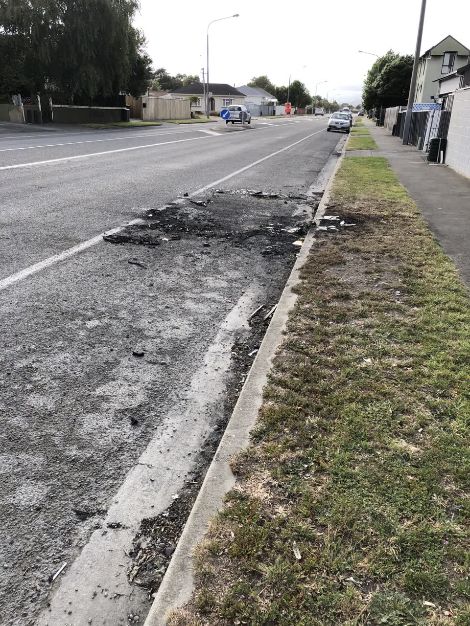 The photograph attached to this roading/streets report