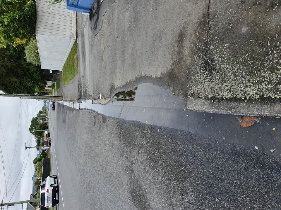 The photograph attached to this water leak report