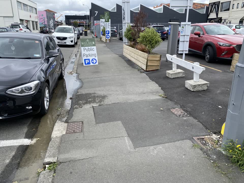 The photograph attached to this water leak report