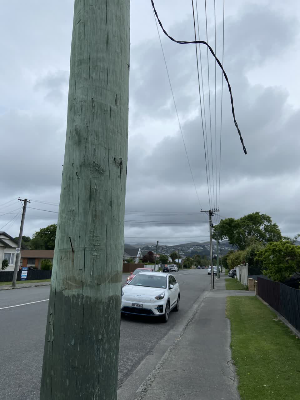 The photograph attached to this roading/streets report