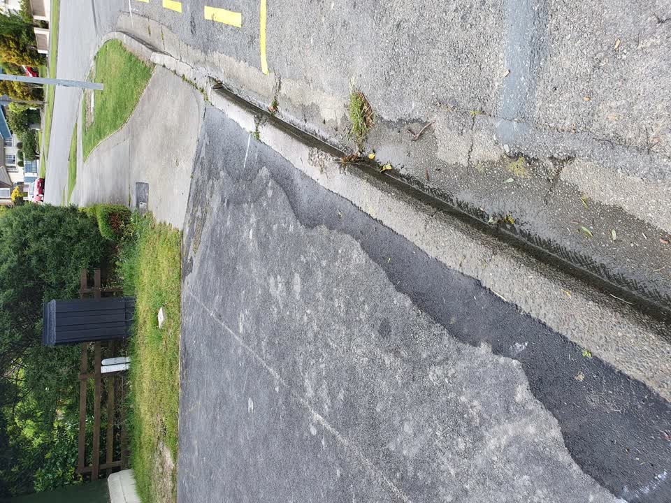 The photograph attached to this water leak report