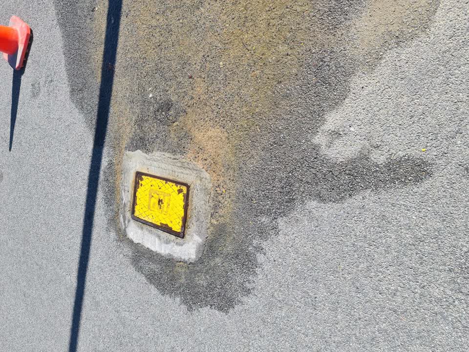 The photograph attached to this water leak report