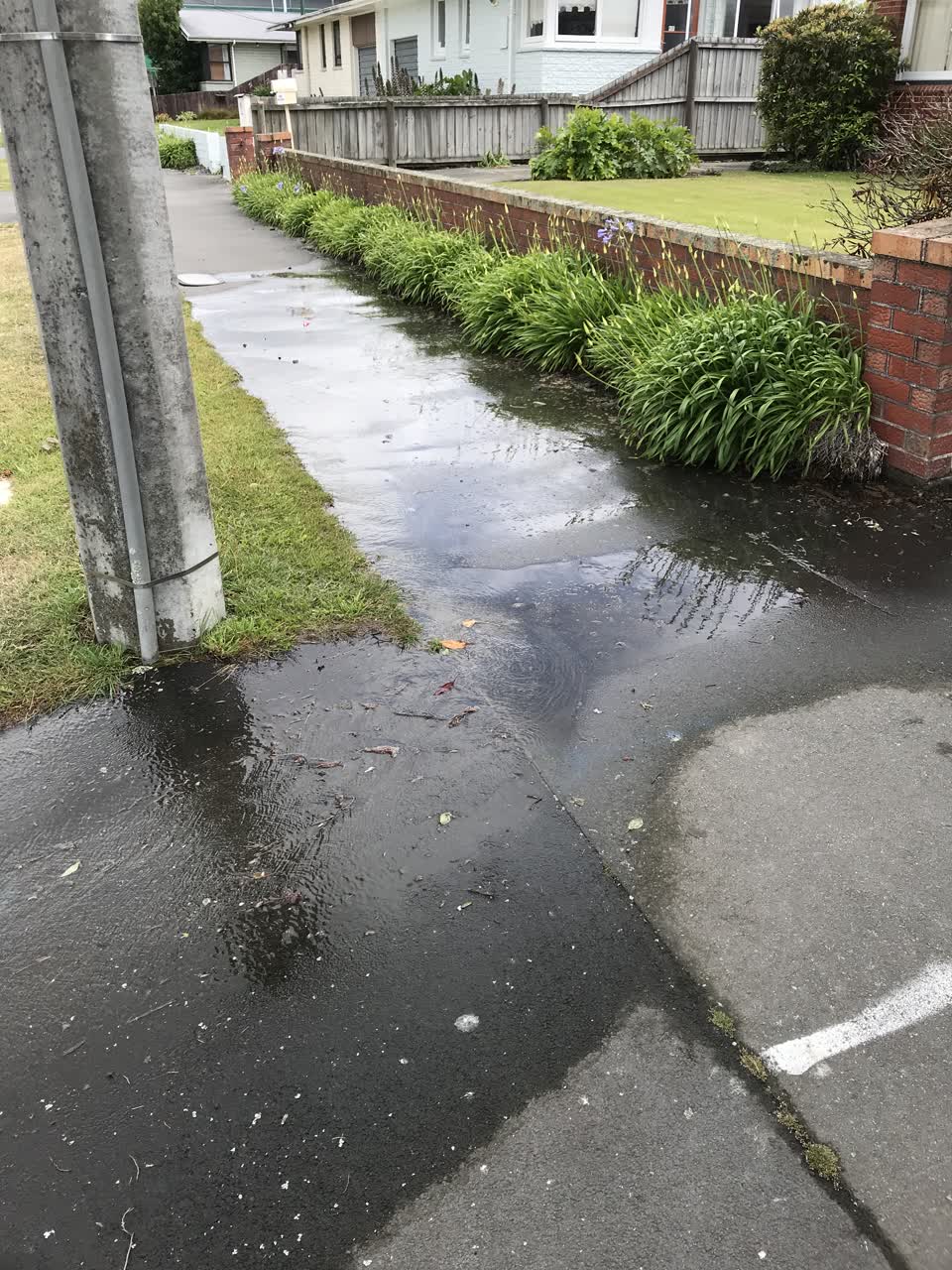 The photograph attached to this flooding report