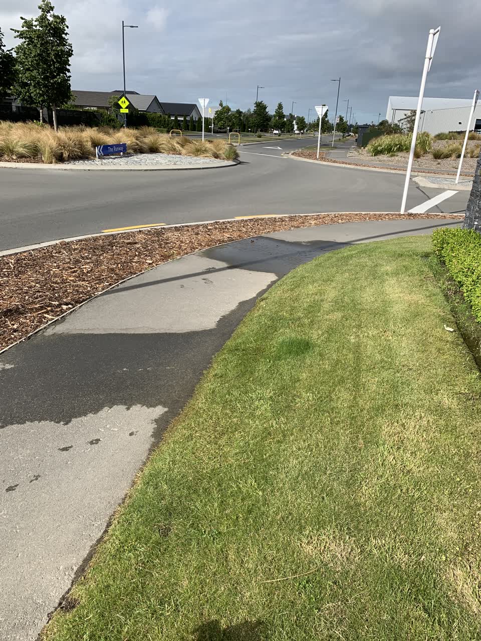 The photograph attached to this water leak report