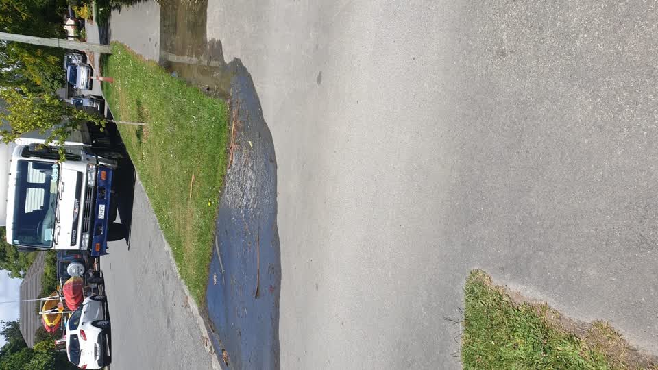 The photograph attached to this water leak report