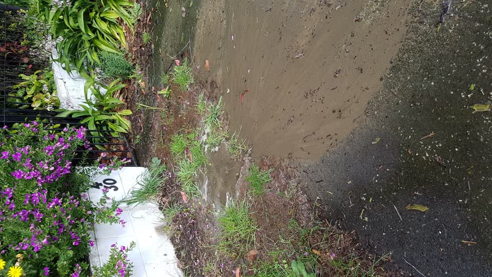 The photograph attached to this water leak report