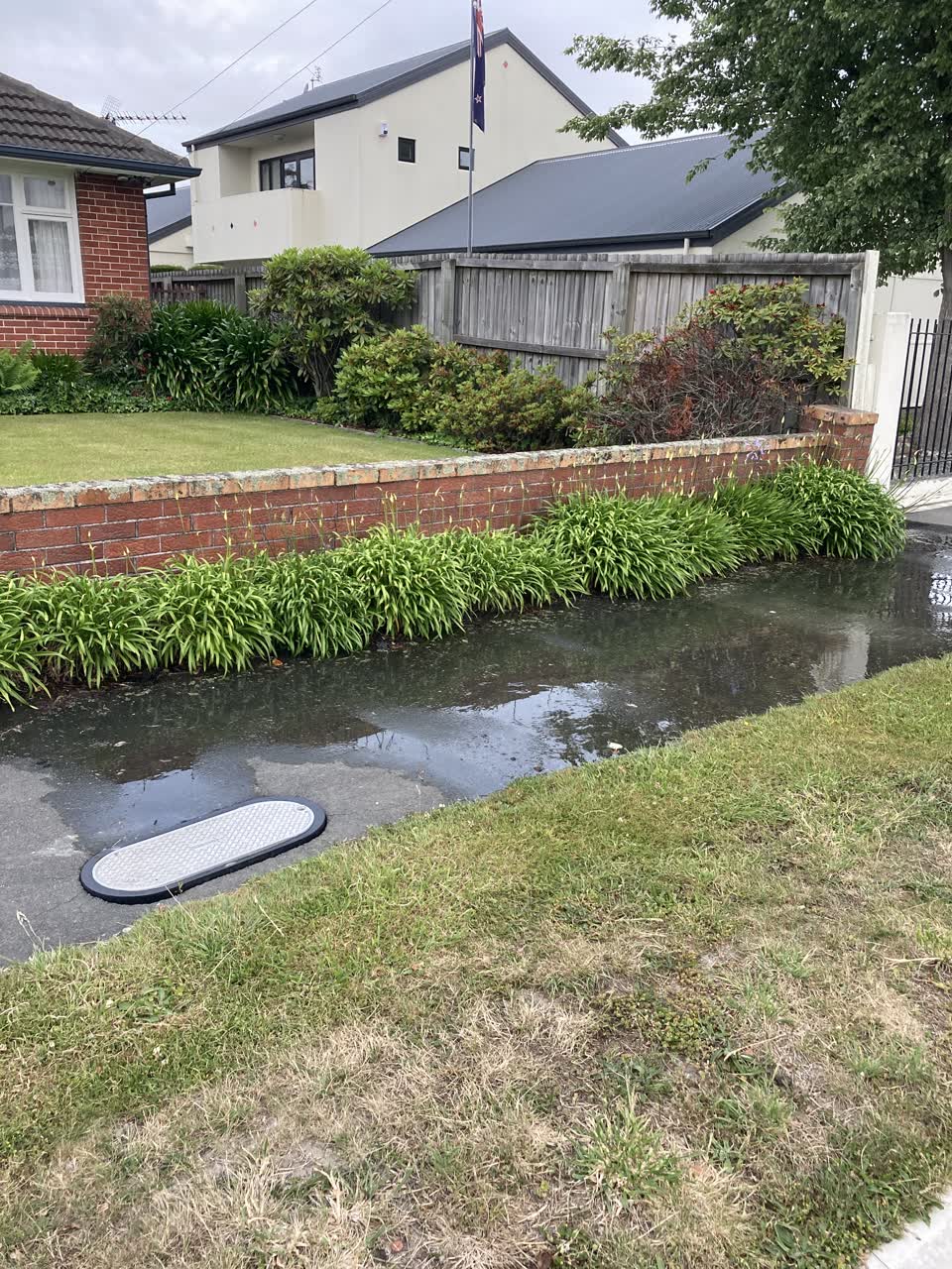 The photograph attached to this water leak report