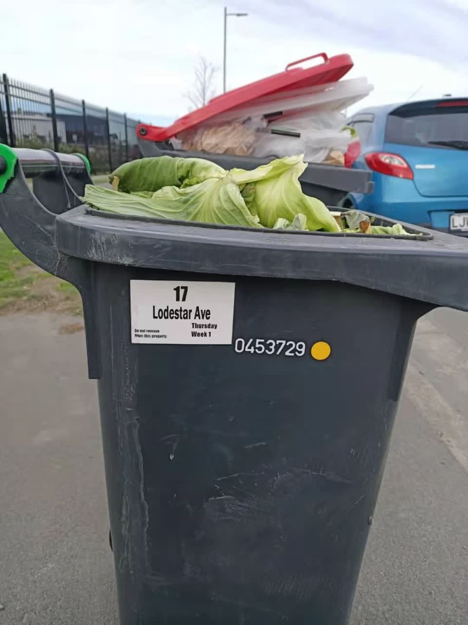The photograph attached to this rubbish/recycling report