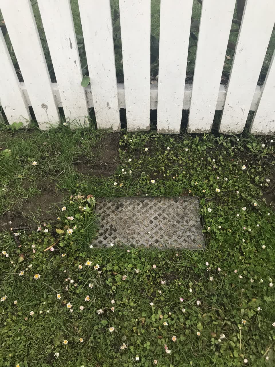 The photograph attached to this water leak report