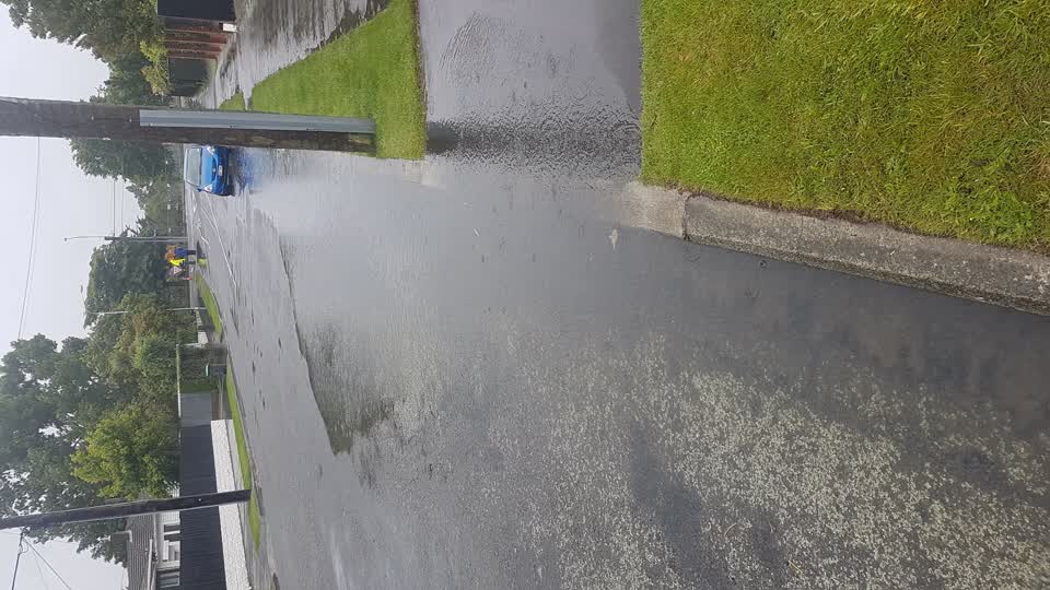 The photograph attached to this flooding report