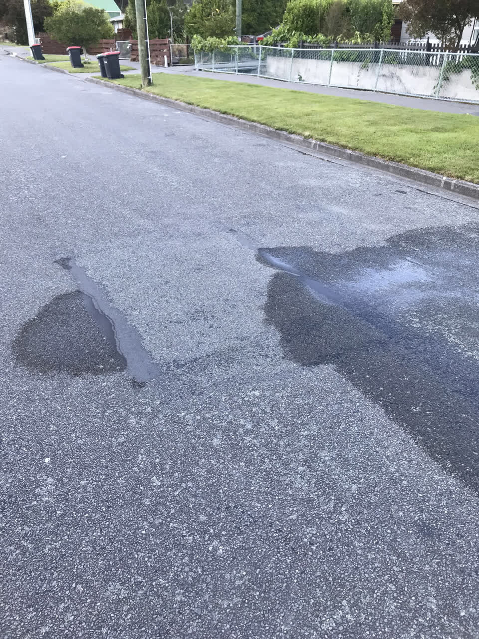 The photograph attached to this water leak report