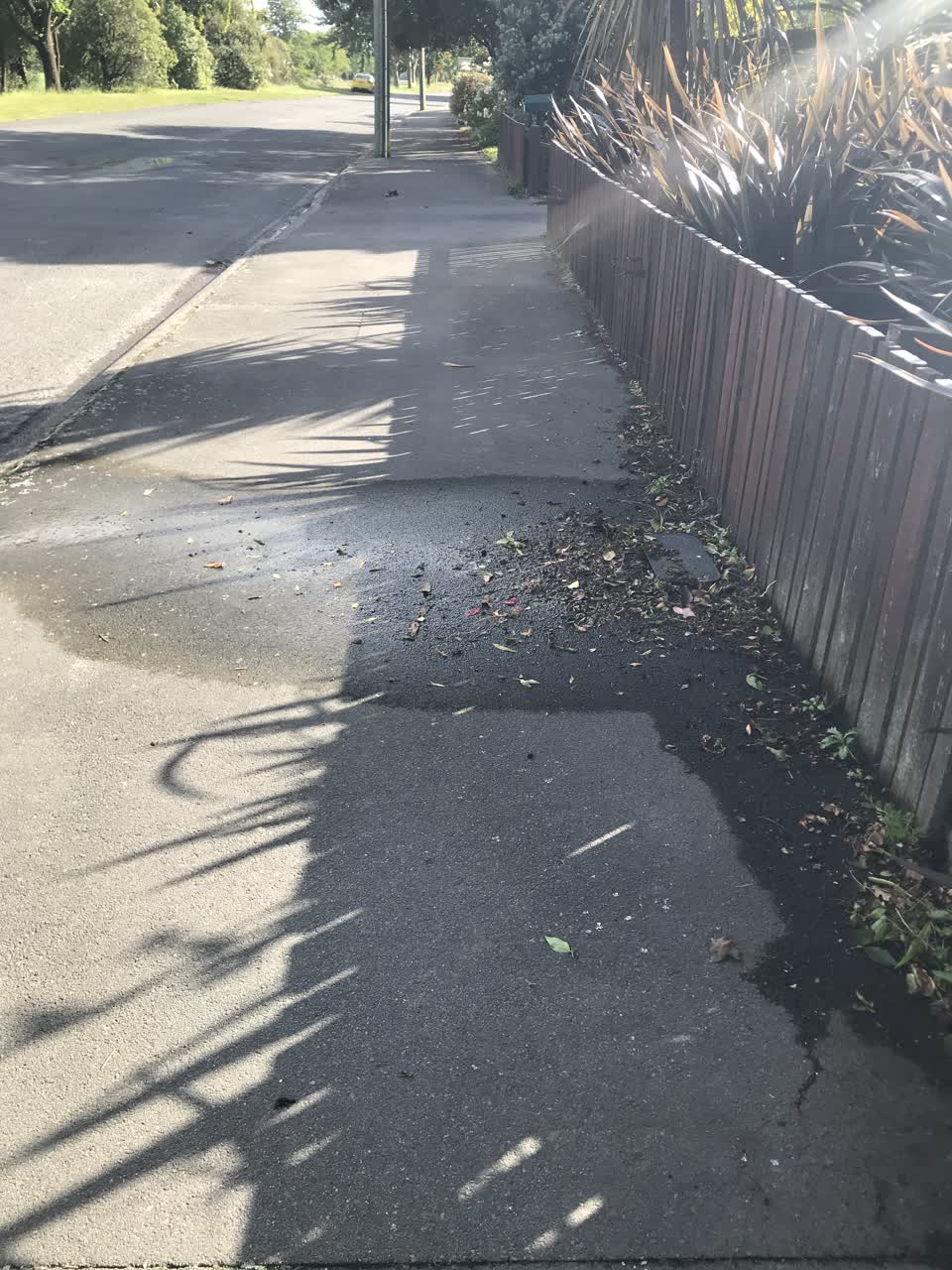 The photograph attached to this water leak report