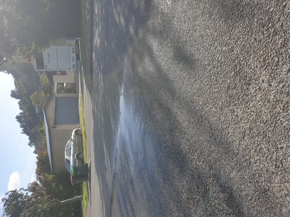 The photograph attached to this water leak report