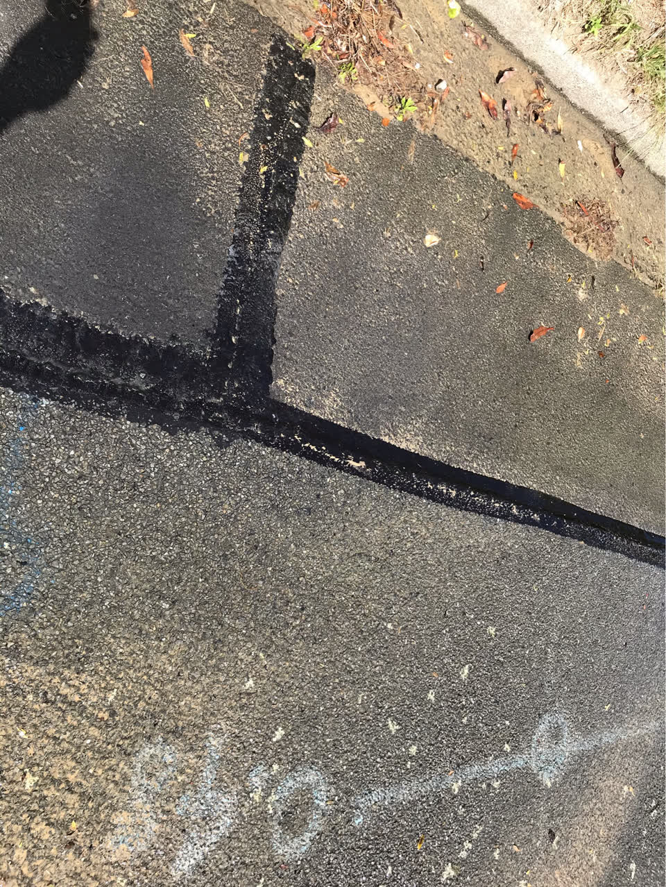 The photograph attached to this water leak report