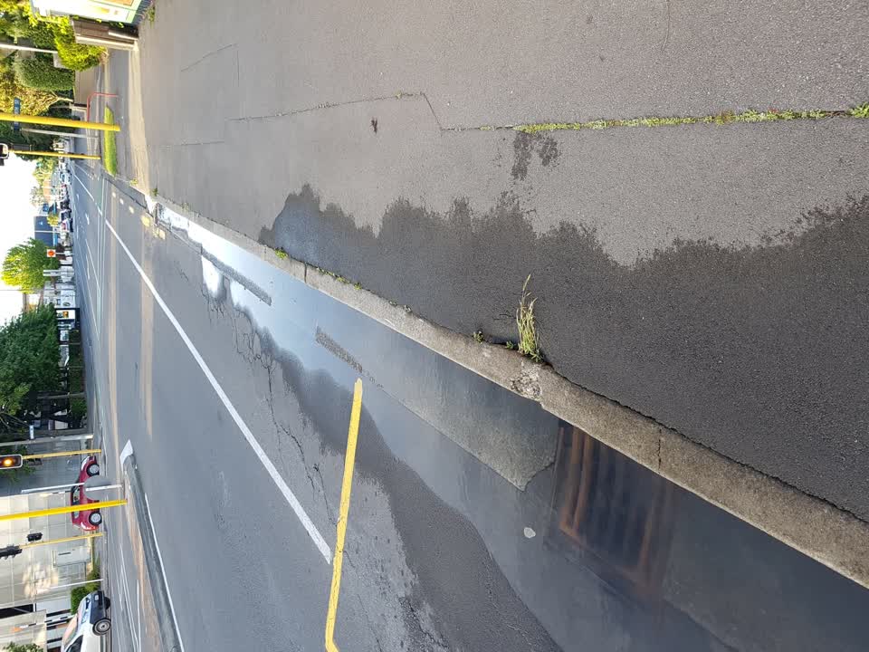 The photograph attached to this water leak report
