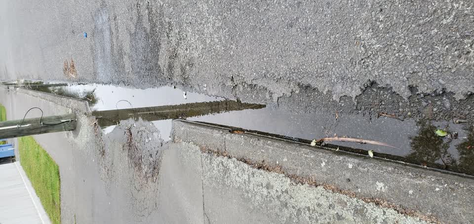 The photograph attached to this water leak report