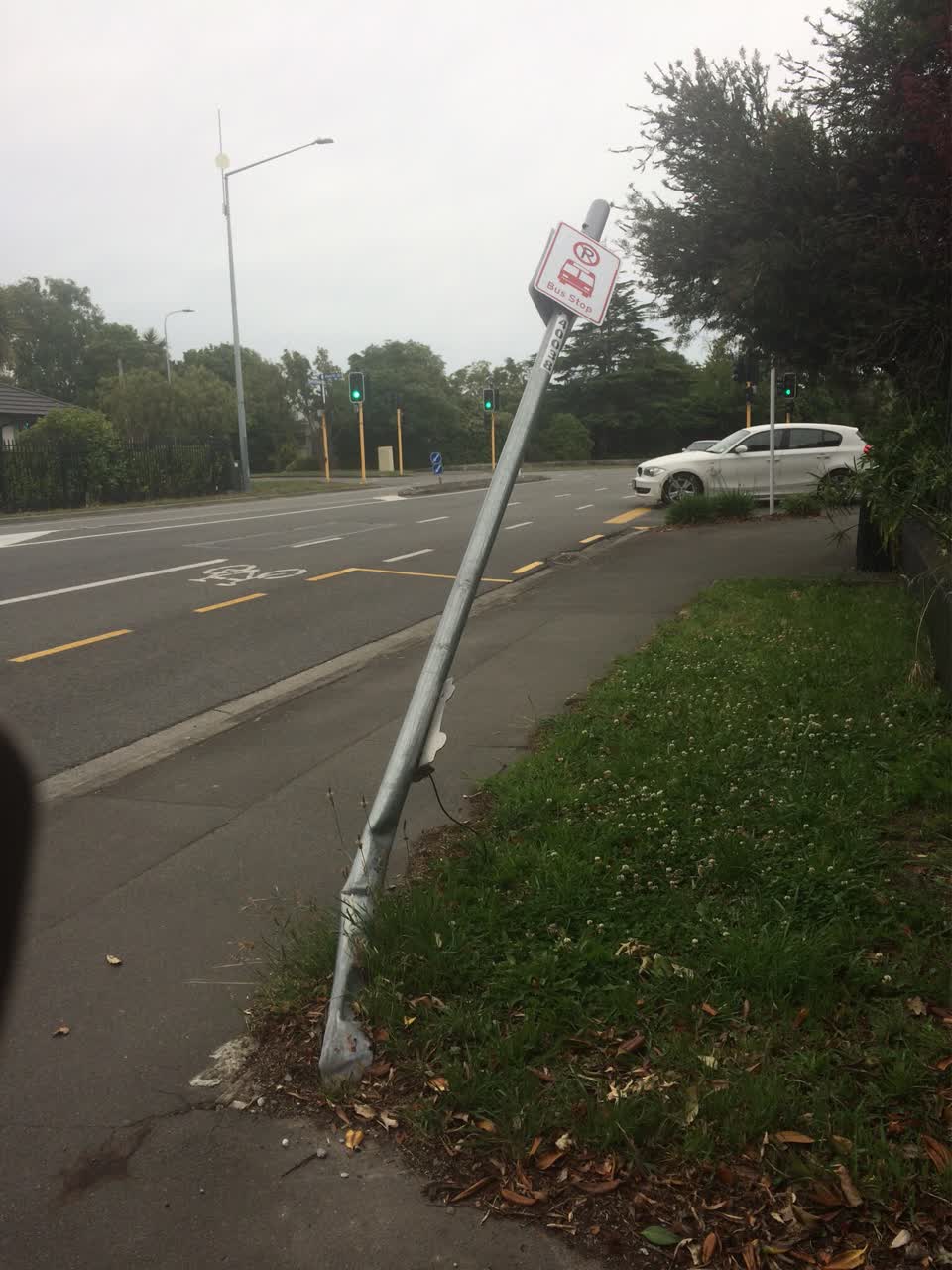 The photograph attached to this roading/streets report