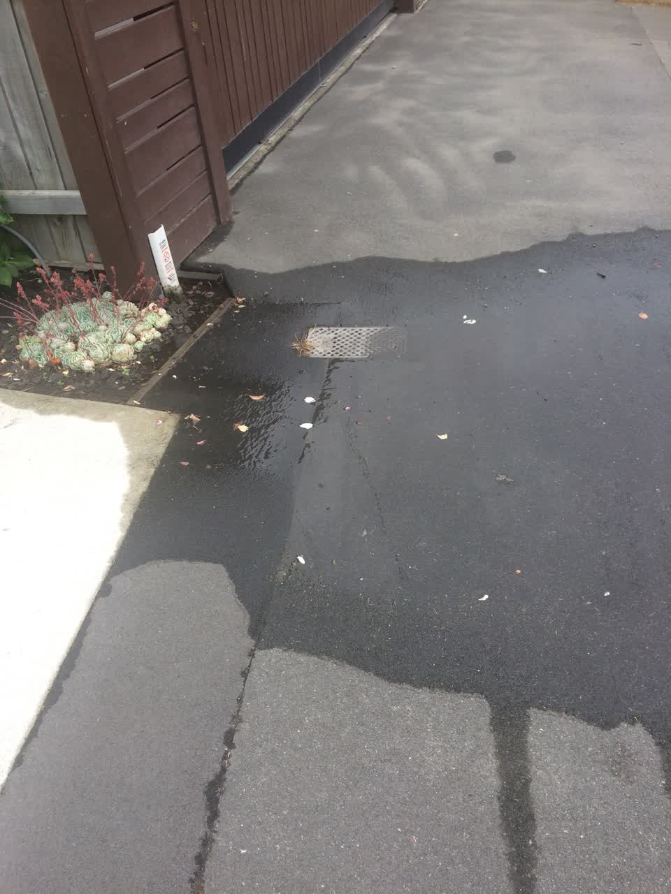 The photograph attached to this water leak report