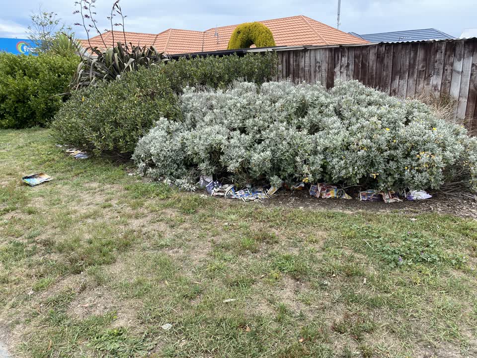 The photograph attached to this rubbish/recycling report