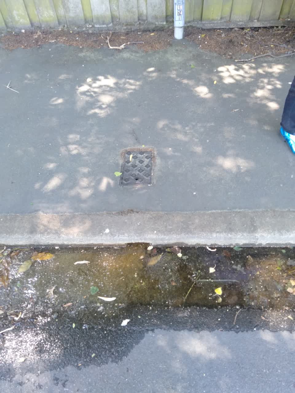 The photograph attached to this water leak report