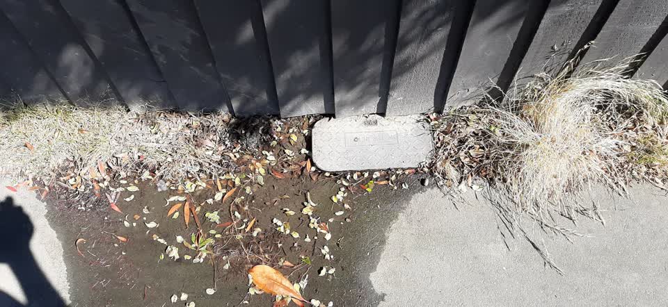 The photograph attached to this water leak report