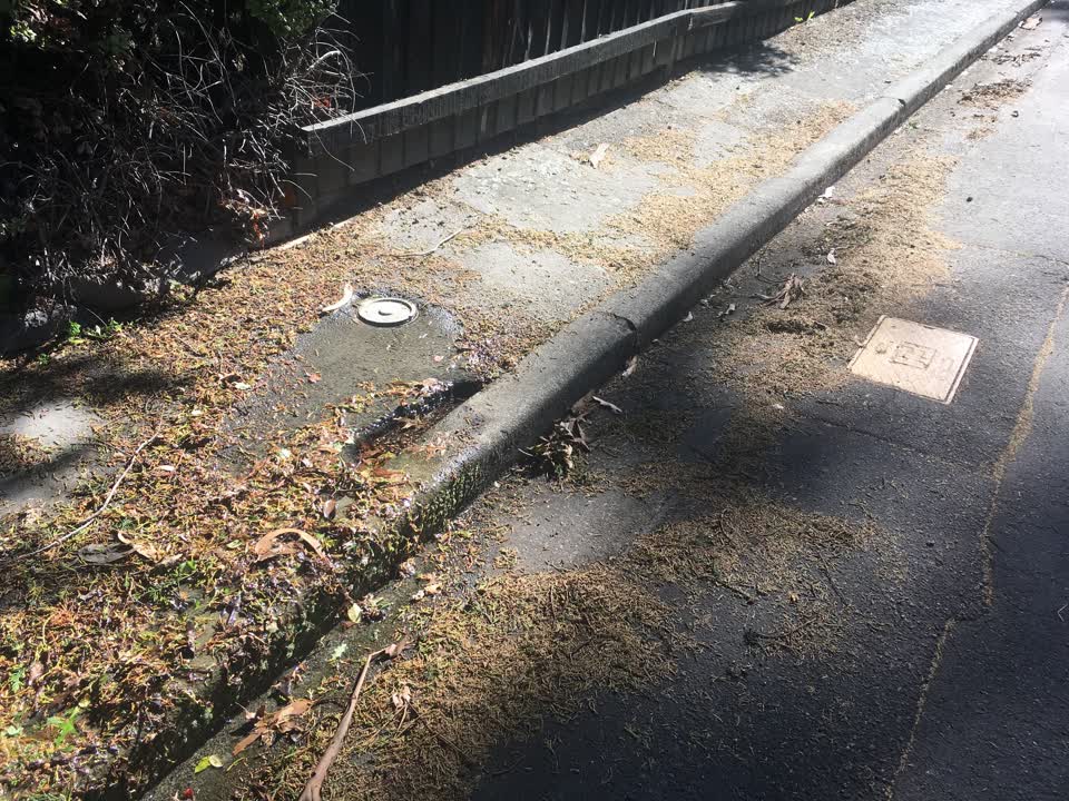 The photograph attached to this water leak report