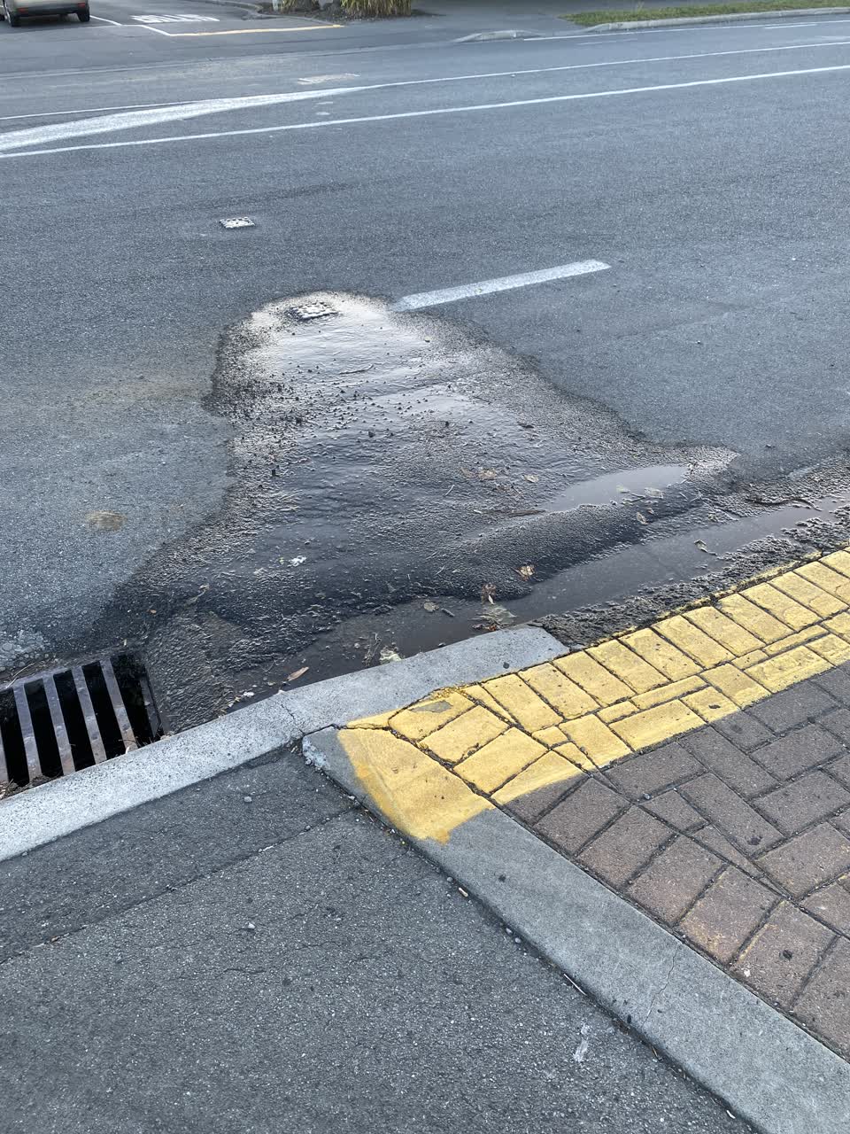 The photograph attached to this water leak report