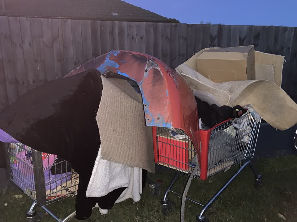 The photograph attached to this rubbish/recycling report