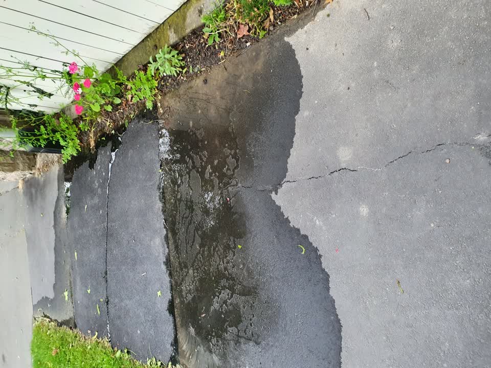 The photograph attached to this water leak report