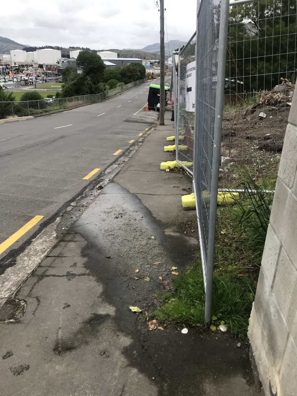 The photograph attached to this wastewater/stormwater report