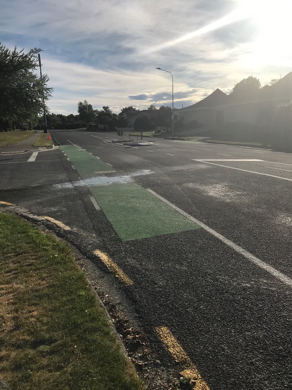 The photograph attached to this roading/streets report