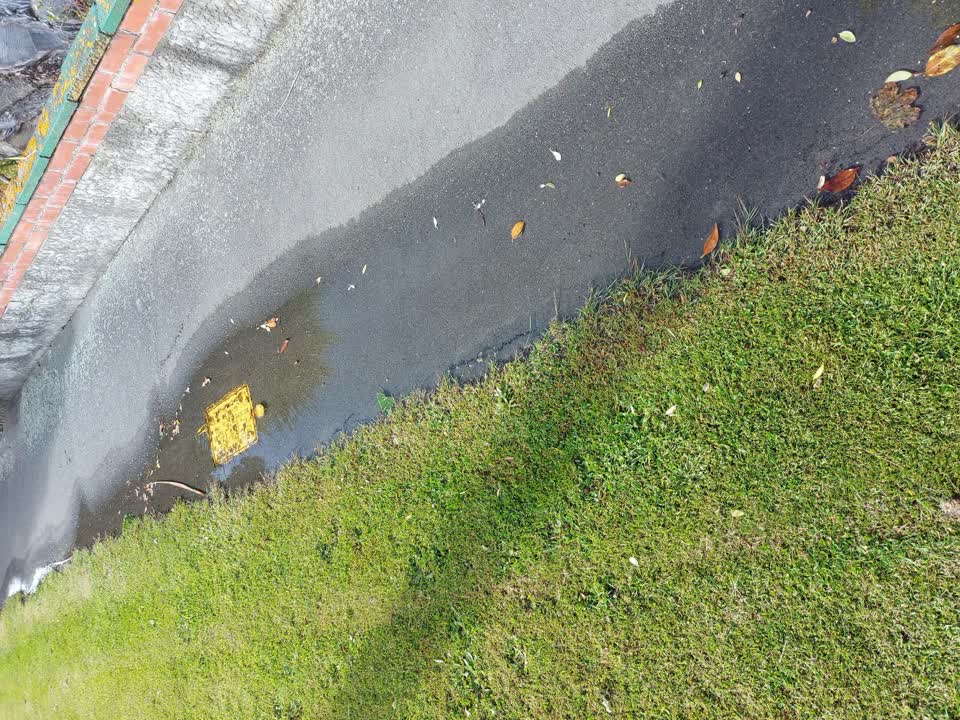 The photograph attached to this water leak report