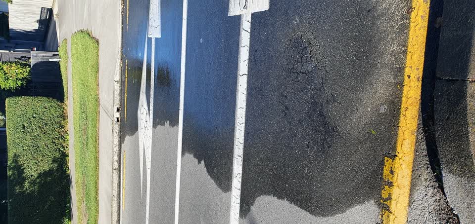 The photograph attached to this water leak report