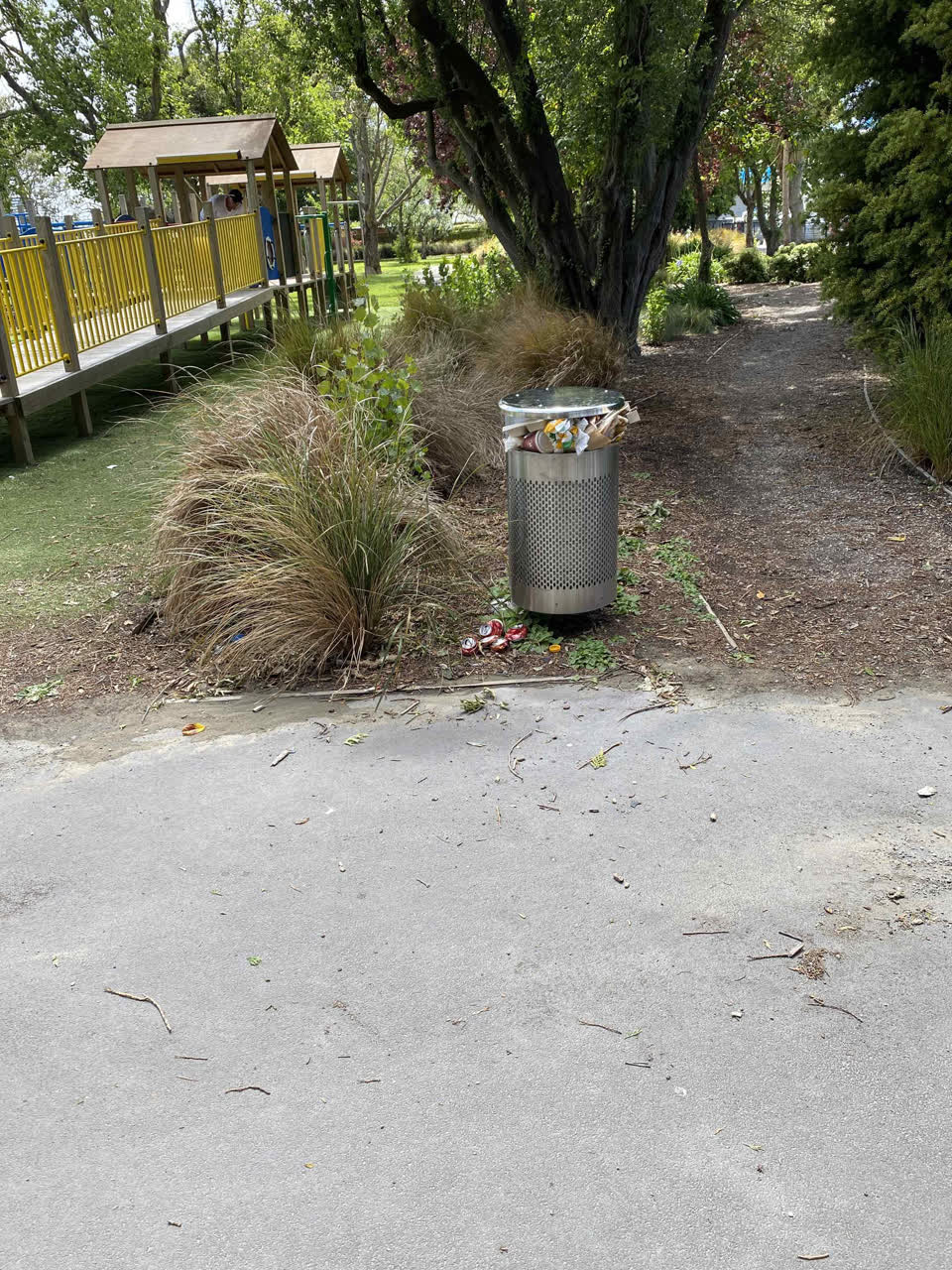 The photograph attached to this parks report