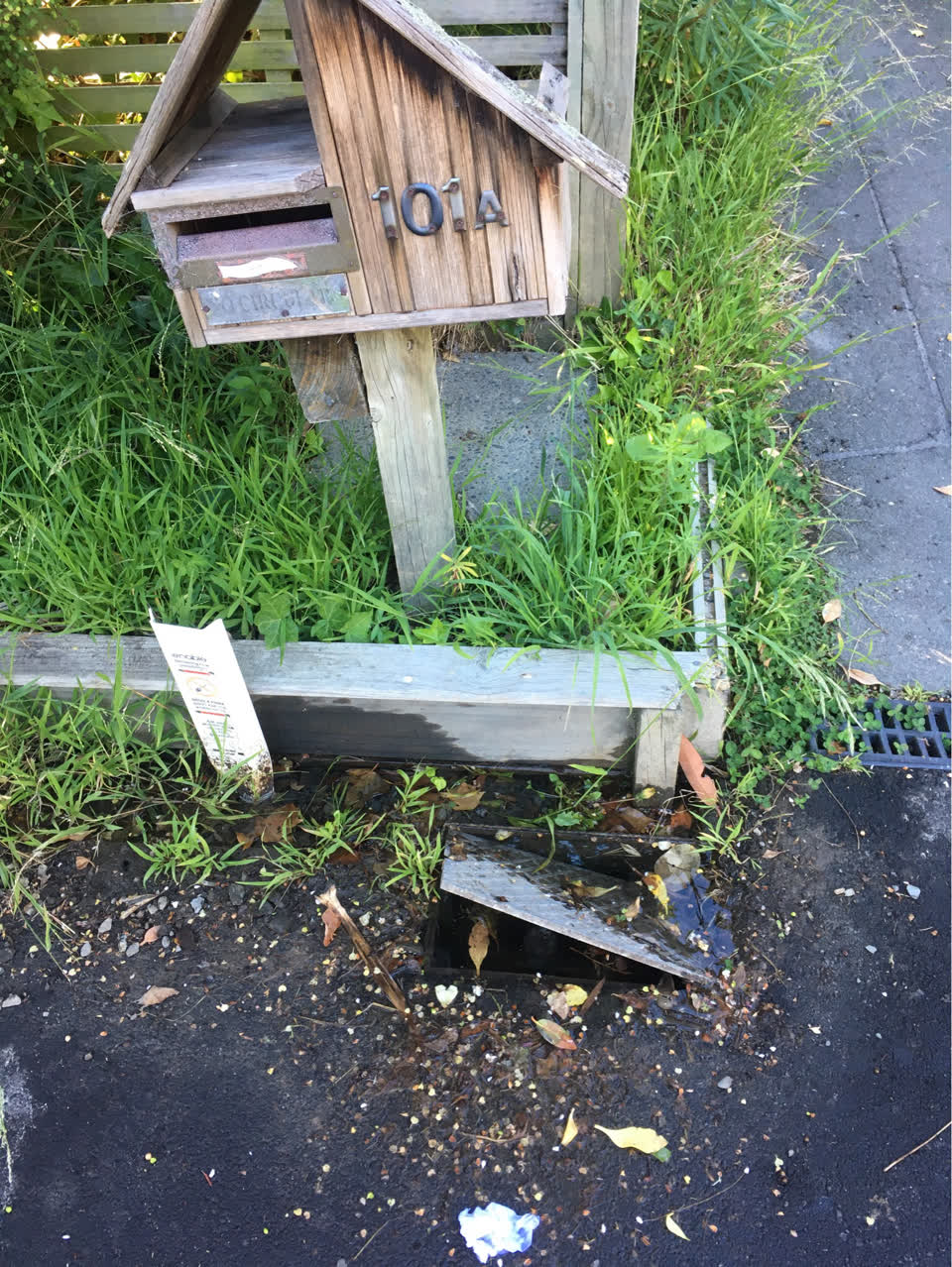 The photograph attached to this water supply report