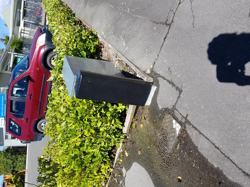 The photograph attached to this water leak report