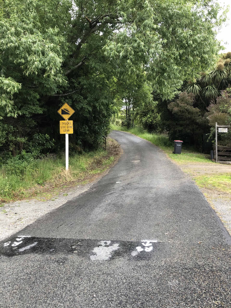 The photograph attached to this roading/streets report