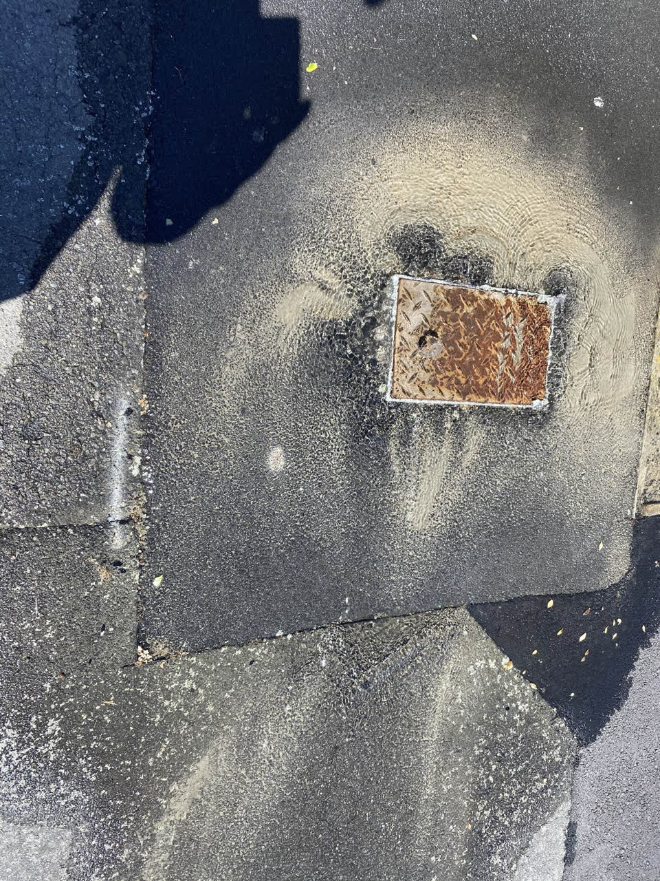 The photograph attached to this water leak report