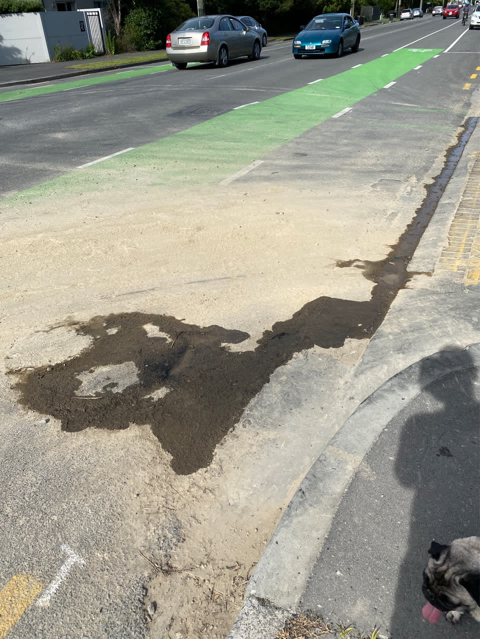 The photograph attached to this flooding report