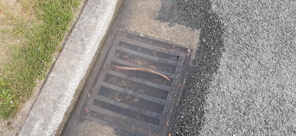 The photograph attached to this water leak report