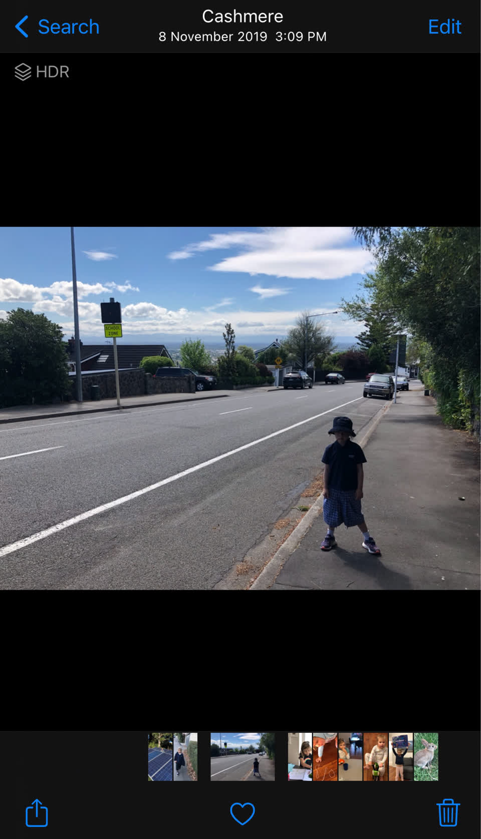 The photograph attached to this roading/streets report