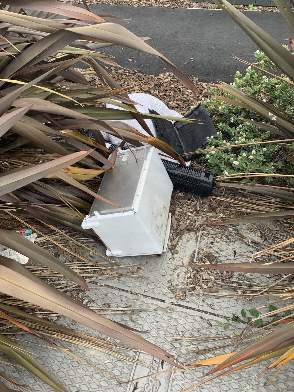 The photograph attached to this rubbish/recycling report
