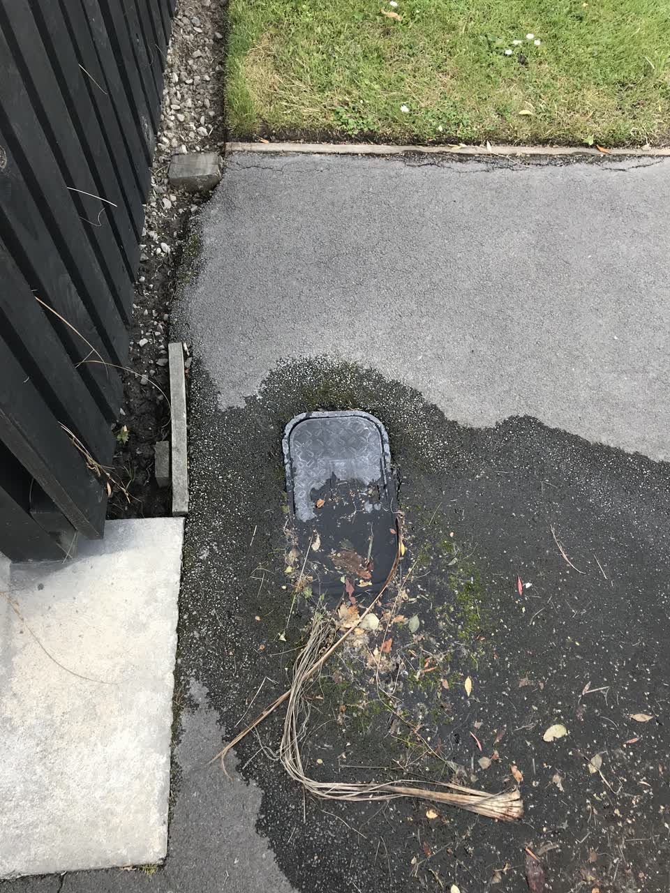 The photograph attached to this water leak report