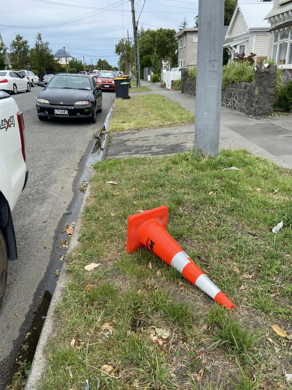 The photograph attached to this roading/streets report