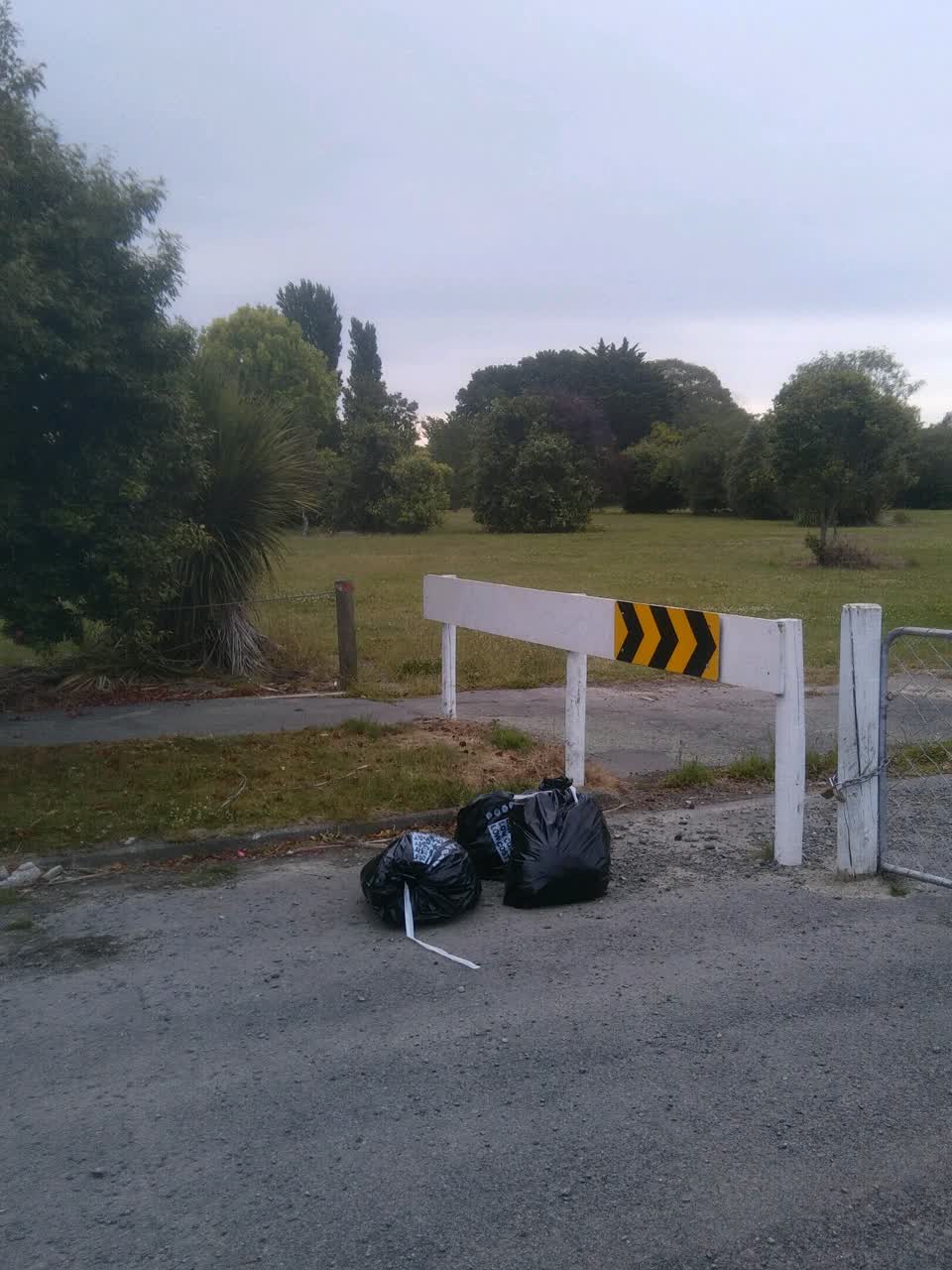 The photograph attached to this roading/streets report