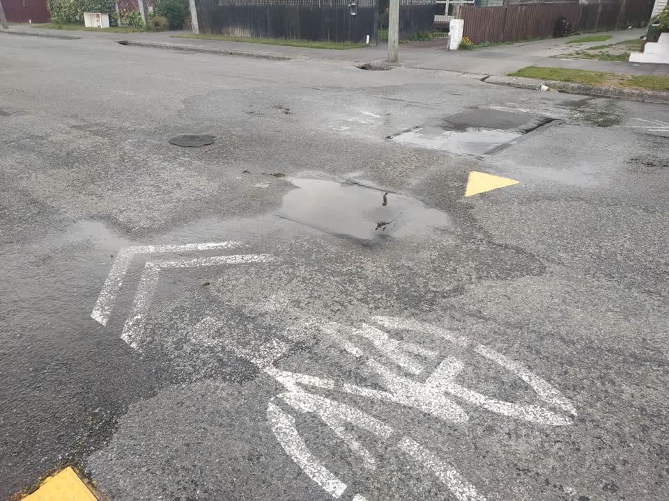 The photograph attached to this water leak report