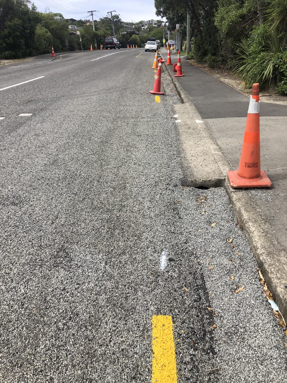 The photograph attached to this roading/streets report