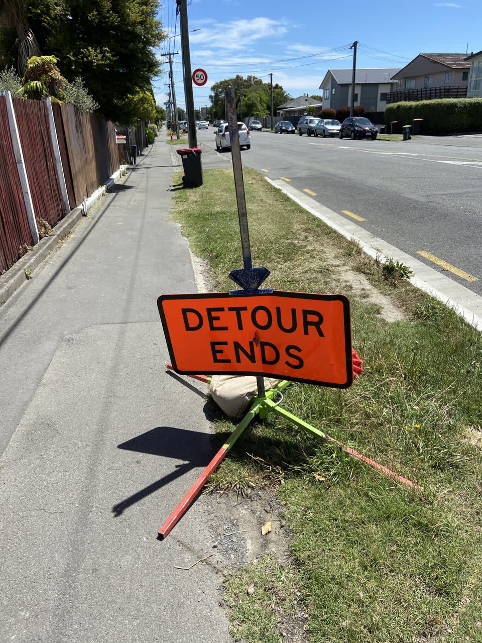 The photograph attached to this roading/streets report