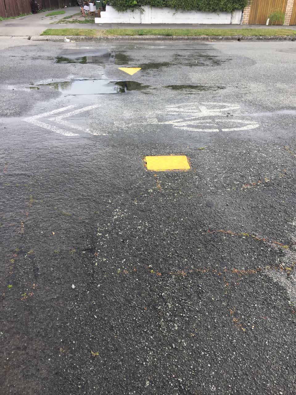 The photograph attached to this water leak report