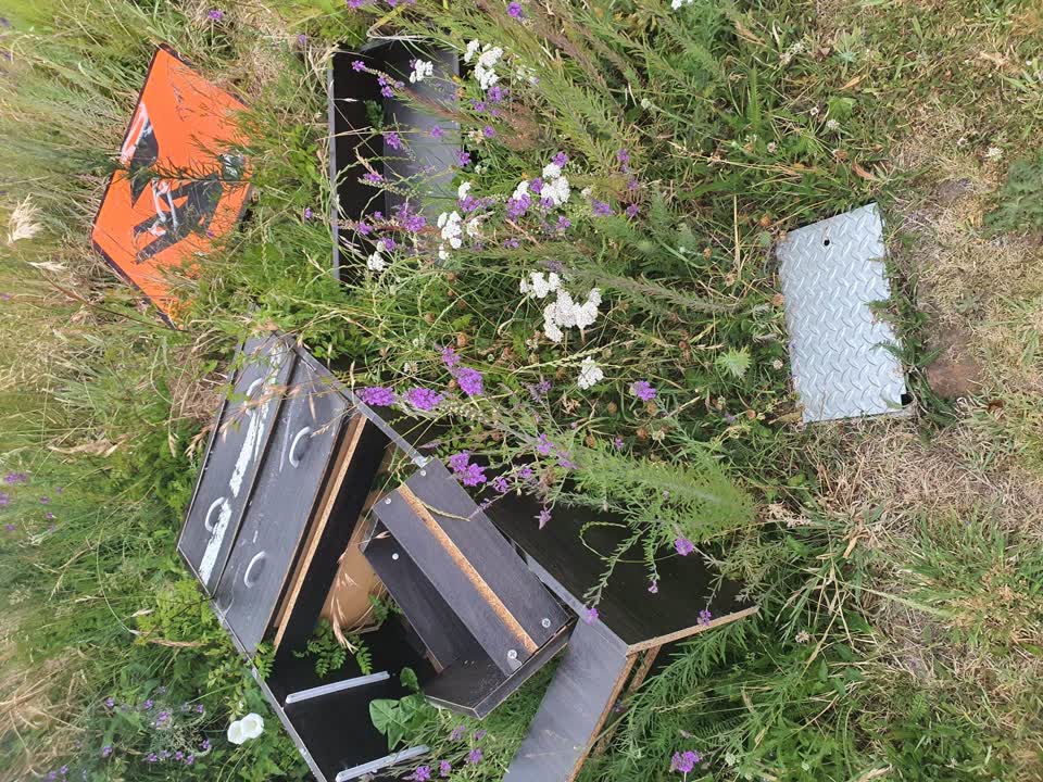 The photograph attached to this rubbish/recycling report